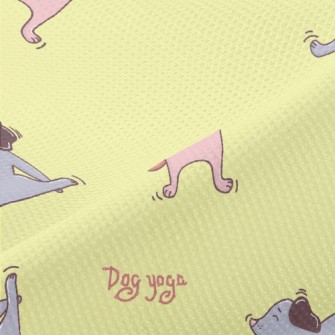 Dog Doing Yoga Piqué