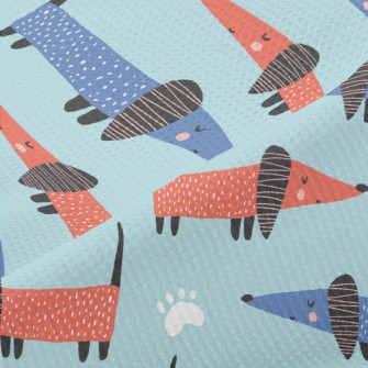 Artistic Pattern Puppy Piqué
