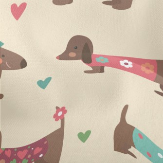 Dachshund Wearing Clothes Lightweight Performance Linen
