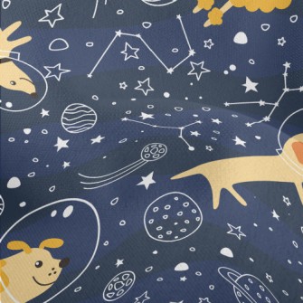 Astronaut Puppy Goes To Space Lightweight Performance Linen