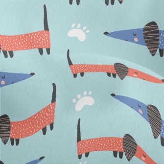 Artistic Pattern Puppy Lightweight Performance Linen