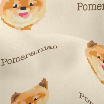 Pixel Smiley Pomeranian Lightweight Performance Linen