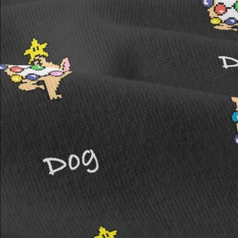 Pixel Christmas Puppy Modern Jersey