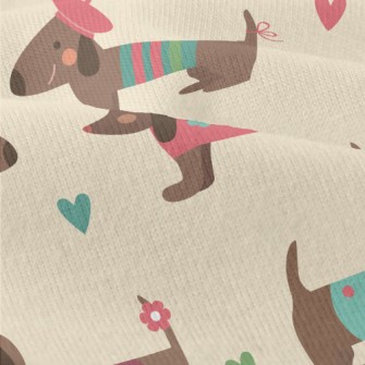 Dachshund Wearing Clothes Modern Jersey