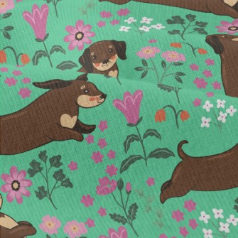 Dachshund In The Garden Modern Jersey