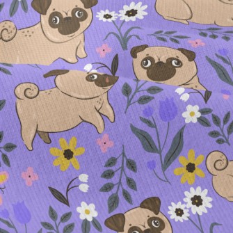 Pug In The Garden Modern Jersey