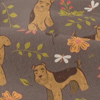 Terrier With Flowers Modern Jersey
