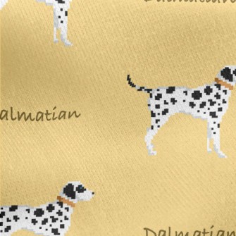 Pixel Dalmatian Jersey Backed Fleece