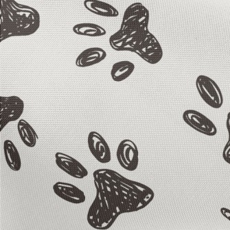 Graffiti Pet Paw Prints Pongee