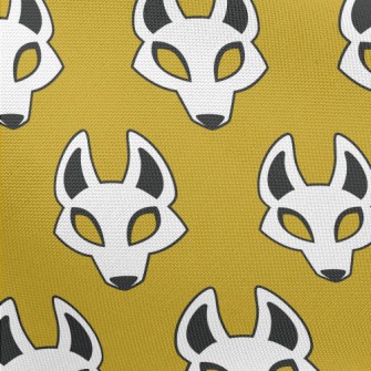 Japanese Wolf Mask Pongee