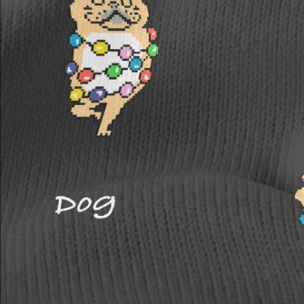 Pixel Christmas Puppy Stretch Jersey