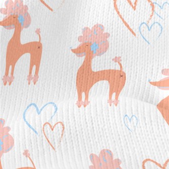 Noble Pink Poodle Stretch Jersey