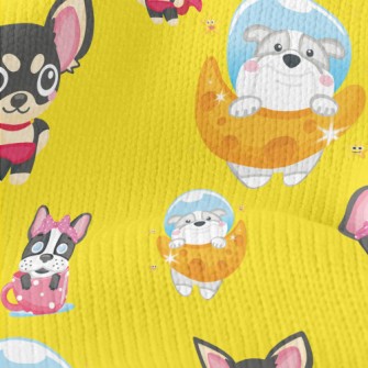 Space Puppy And Hero Puppy Stretch Jersey