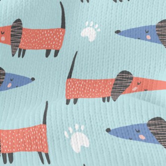 Artistic Pattern Puppy Stretch Jersey
