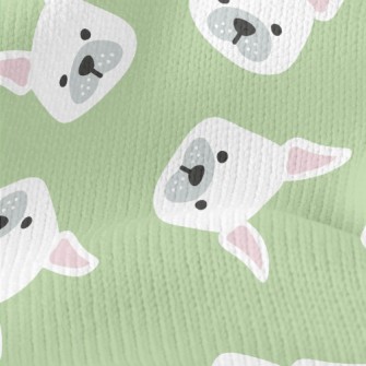White French Bulldog Stretch Jersey
