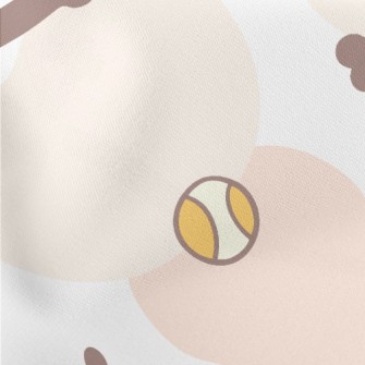 Dog Bones And Toy Balls Lightweight Cotton Poplin