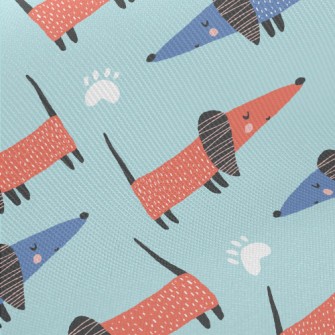 Artistic Pattern Puppy Midweight Cotton Poplin