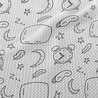 Hand-painted Sleeping Supplies Birdseye Piqué