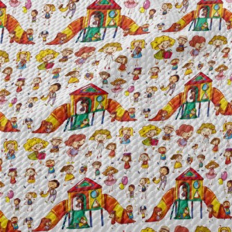 Have Fun With Children Birdseye Piqué