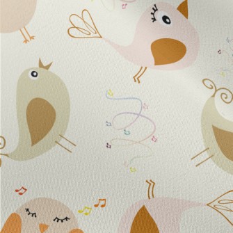 Beautiful Bird Singing Chiffon
