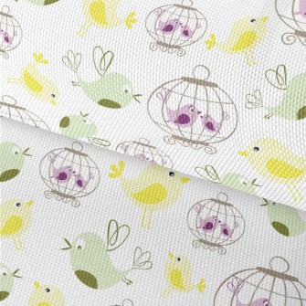 Bird And Birdcage Waterproof Oxford
