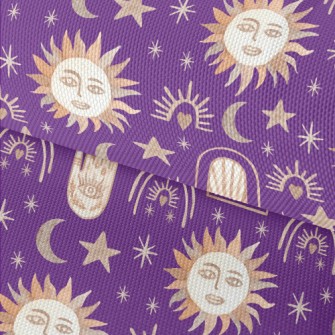 Watercolor Occult Elements Waterproof Oxford