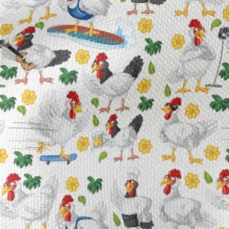 Hawaiian Vacation Cock Waterproof Canvas