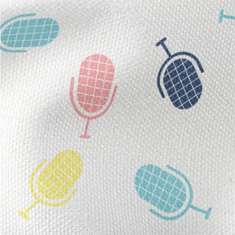 Cute Colorful Microphone Waterproof Canvas
