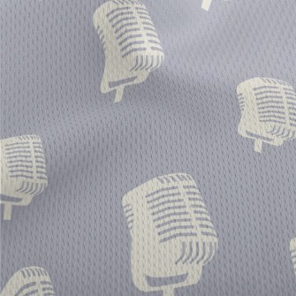 Upright Microphone Athletic Mesh Flat Back