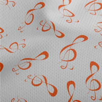Musical Notation Athletic Mesh Flat Back
