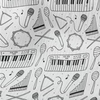 Hand Drawn Musical Instruments Terry