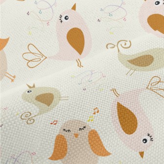 Beautiful Bird Singing Performance Linen