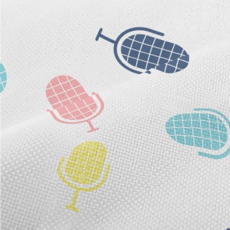 Cute Colorful Microphone Performance Linen