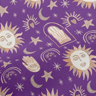 Watercolor Occult Elements Performance Linen