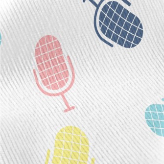 Cute Colorful Microphone Standard Corduroy