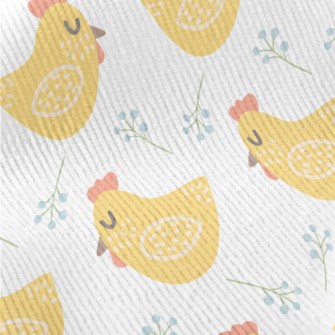 Hand Drawn Yellow Rooster Standard Corduroy