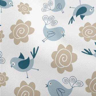Bluebird And Flowers Dobby