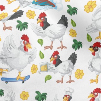 Hawaiian Vacation Cock Micro Fleece