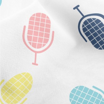 Cute Colorful Microphone Micro Fleece