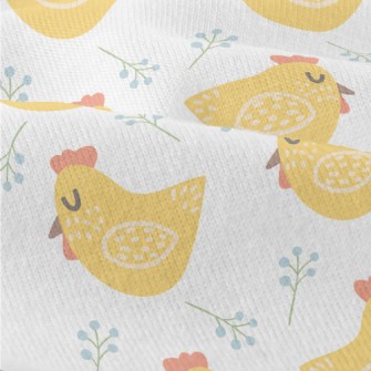 Hand Drawn Yellow Rooster Modern Jersey