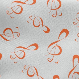 Musical Notation Jersey Backed Fleece