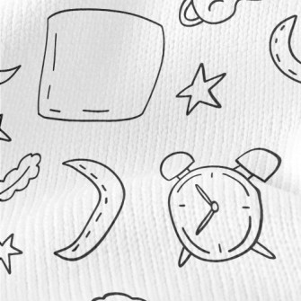 Hand-painted Sleeping Supplies Stretch Jersey