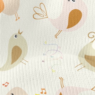 Beautiful Bird Singing Stretch Jersey