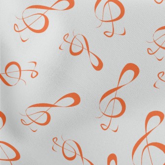 Musical Notation Lightweight Cotton Poplin