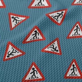 Please Use The Zebra Crossing Birdseye Piqué