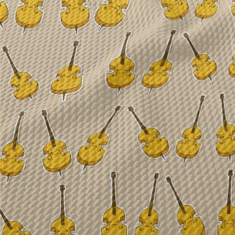 Cartoon Cello Birdseye Piqué