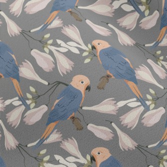 Parrot And Magnolia Chiffon