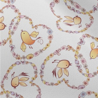 Heart Shaped Wreath With Flyin Chiffon