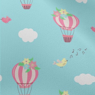 Pink Hot Air Balloon With Flow Chiffon