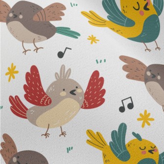 Colorful Singing Bird Chiffon